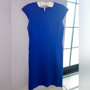 J. Crew The Interview Sheath Ponte Dress in Vibrant Blue Size 0